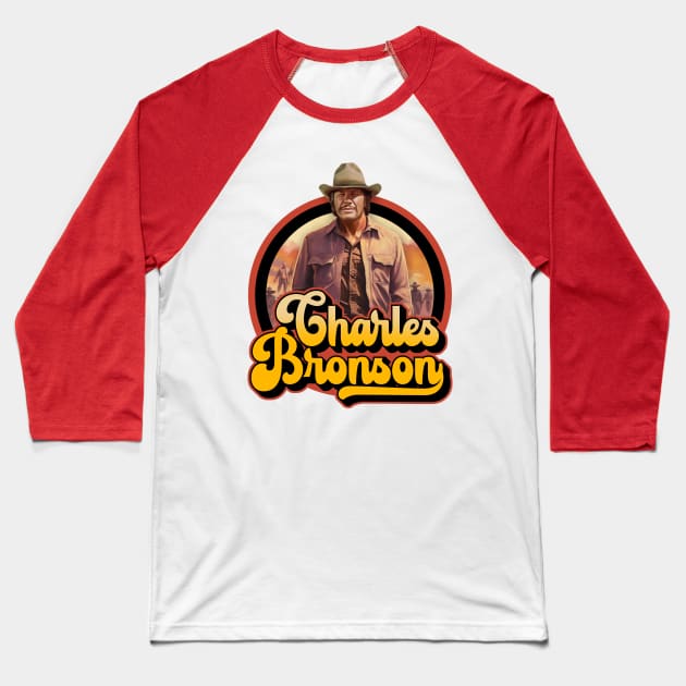 Charles Bronson Baseball T-Shirt by Trazzo